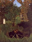 Henri Rousseau The Monkeys painting
